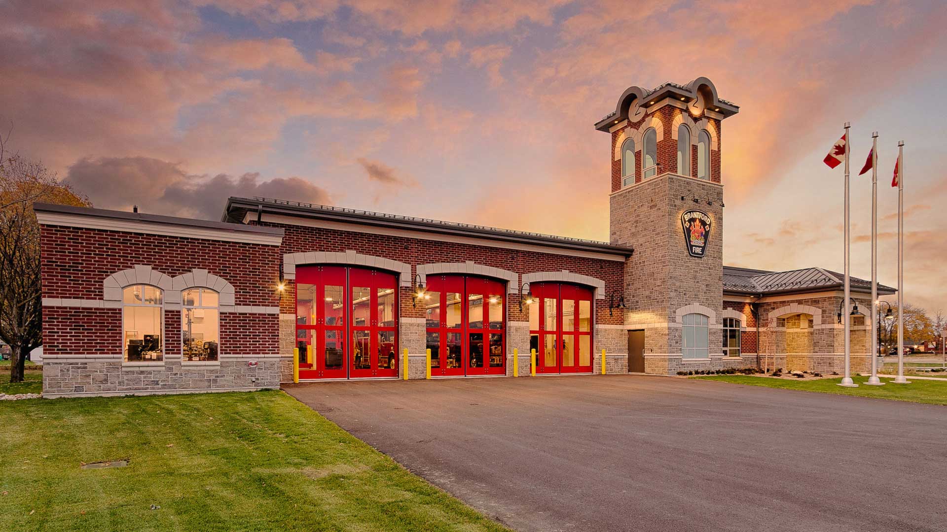Brantford Fire Hall designed and engineered by G.D. Vallee